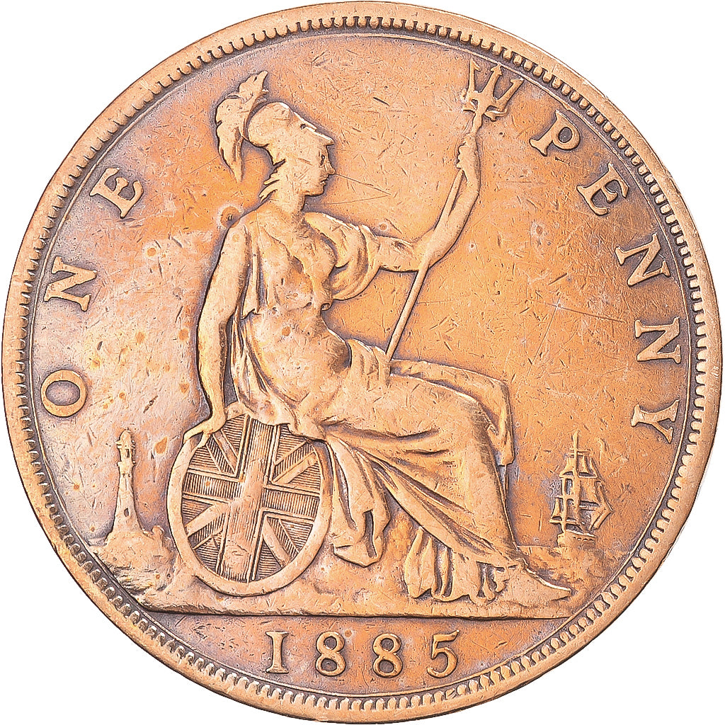 Coin, Great Britain, Penny, 1885