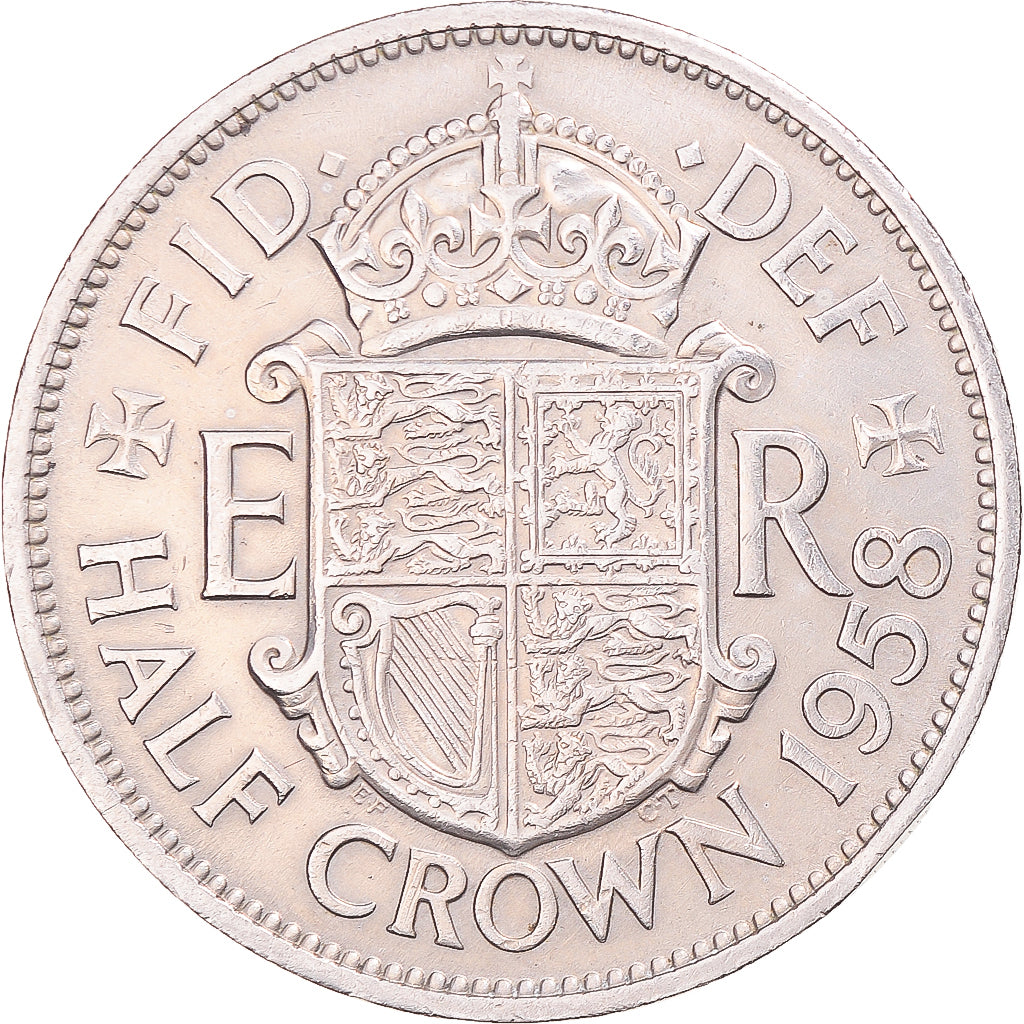 Coin, Great Britain, 1/2 Crown, 1958