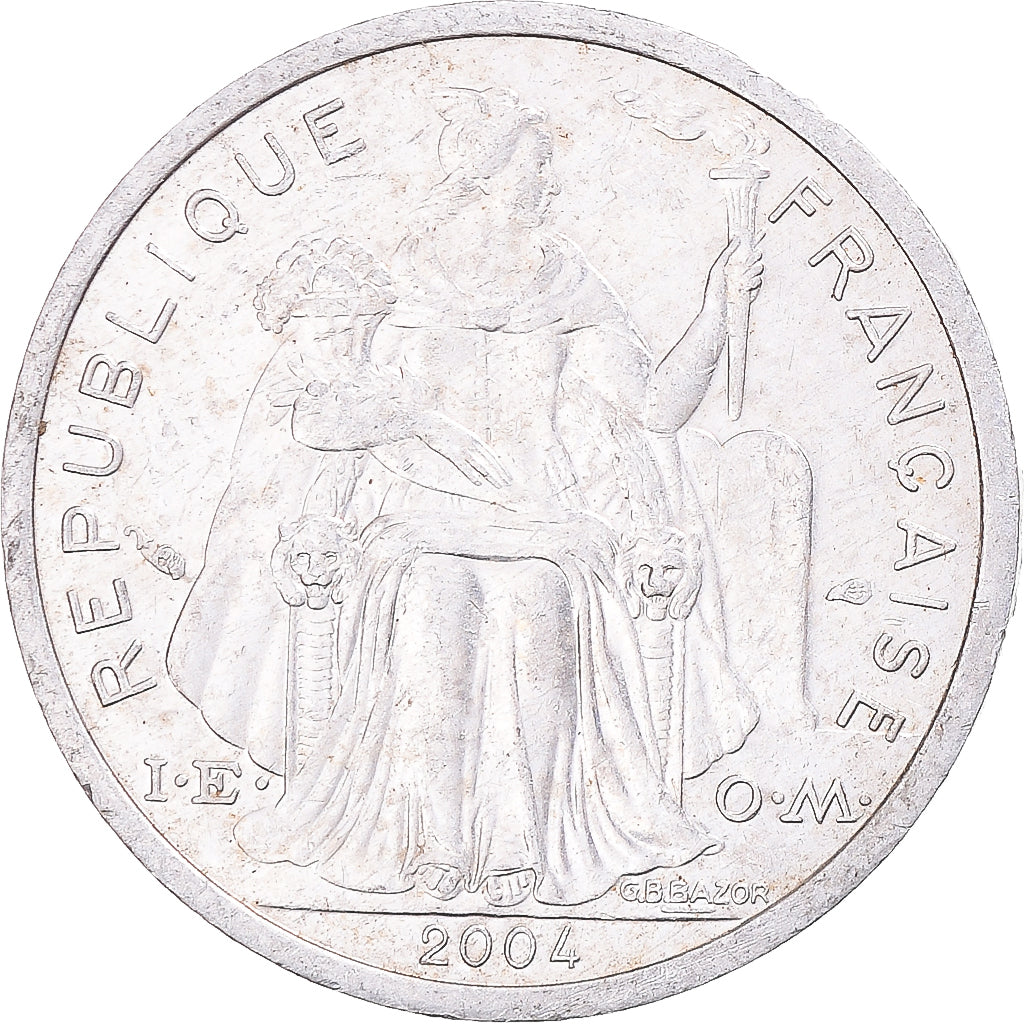 Münze, Neukaledonien, Franc, 2004