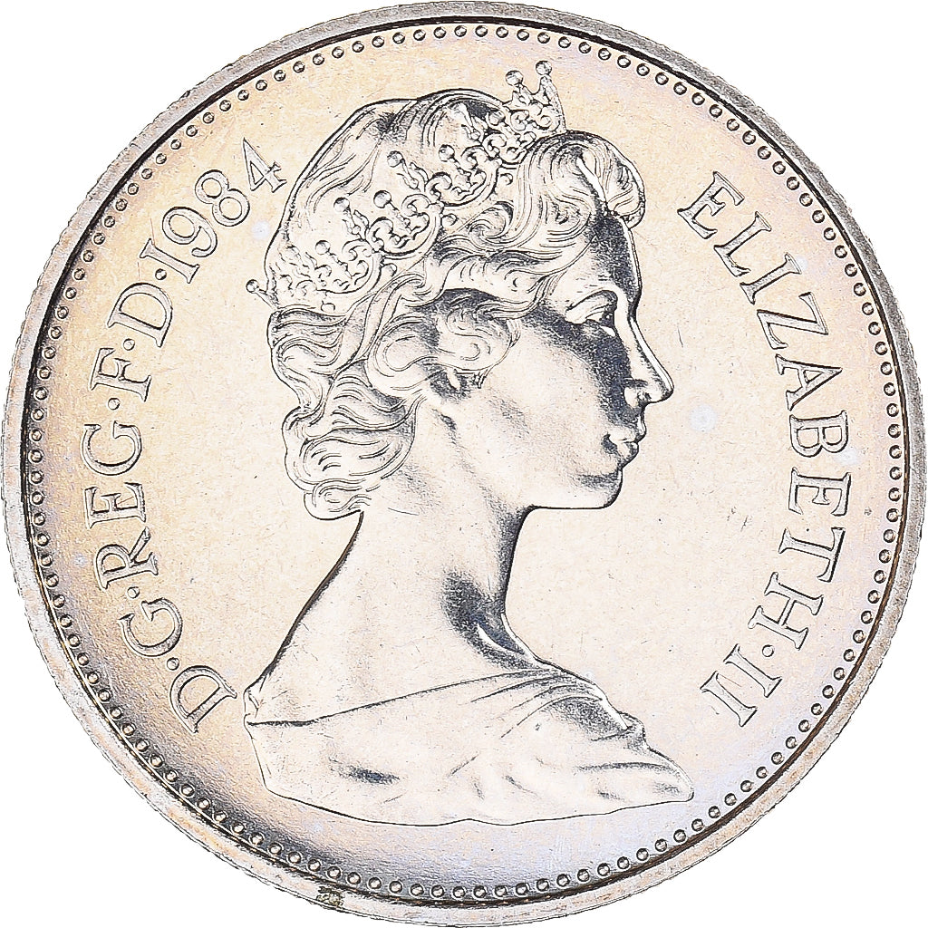 Coin, Great Britain, 5 Pence, 1984
