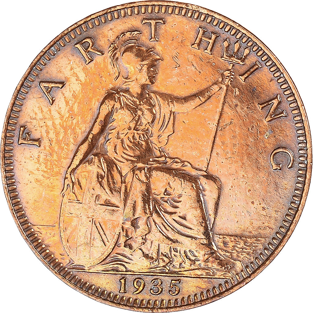 Münze, Großbritannien, Farthing, 1935