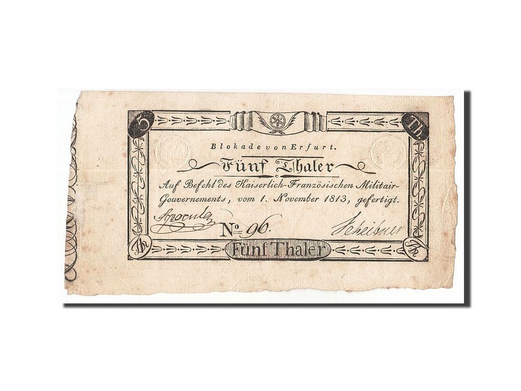 Germany, 5 Thaler, 1813, KM #S1468b, 1813-11-01, AU(50-53)