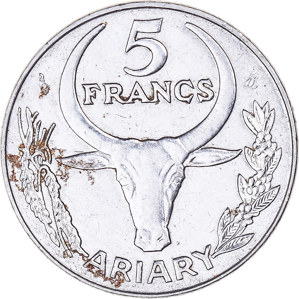 Monnaie, Madagascar, 5 Ariary, 1996