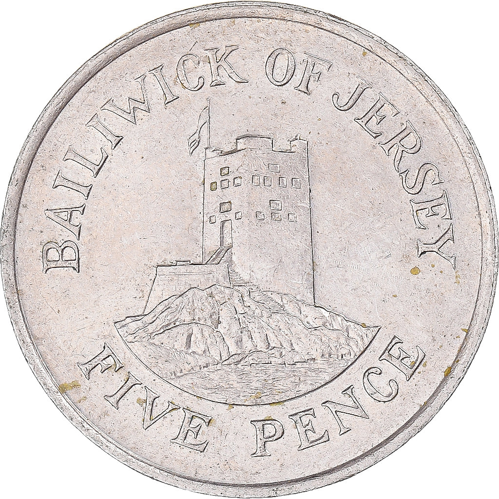 Coin, Jersey, 5 Pence, 1983