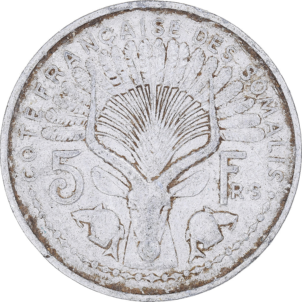 Coin, Somaliland, 5 Francs, 1948