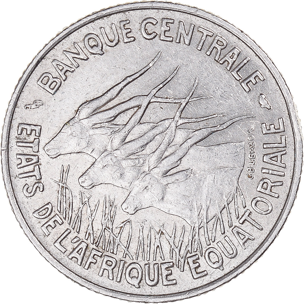 Münze, Äquatorial Afrikanische Staaten, 100 Francs, 1968
