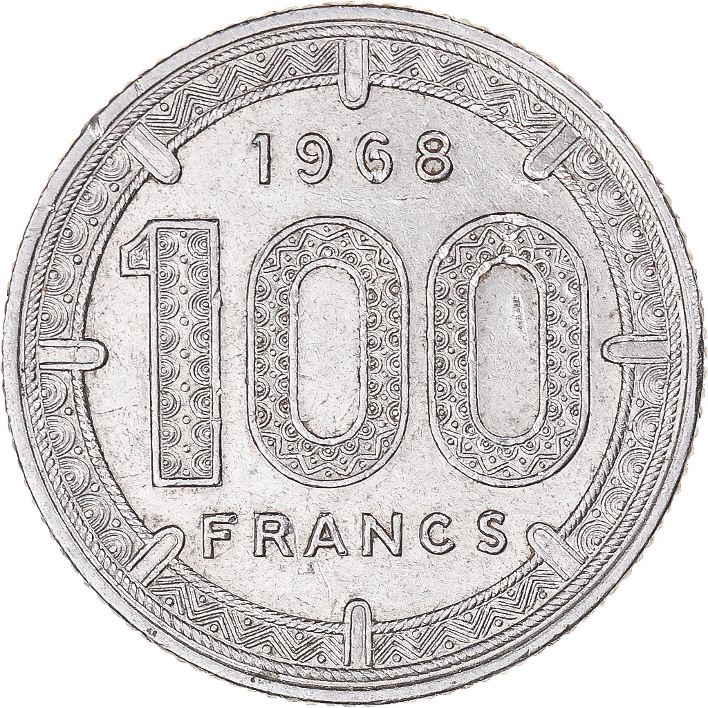 Münze, Äquatorial Afrikanische Staaten, 100 Francs, 1968