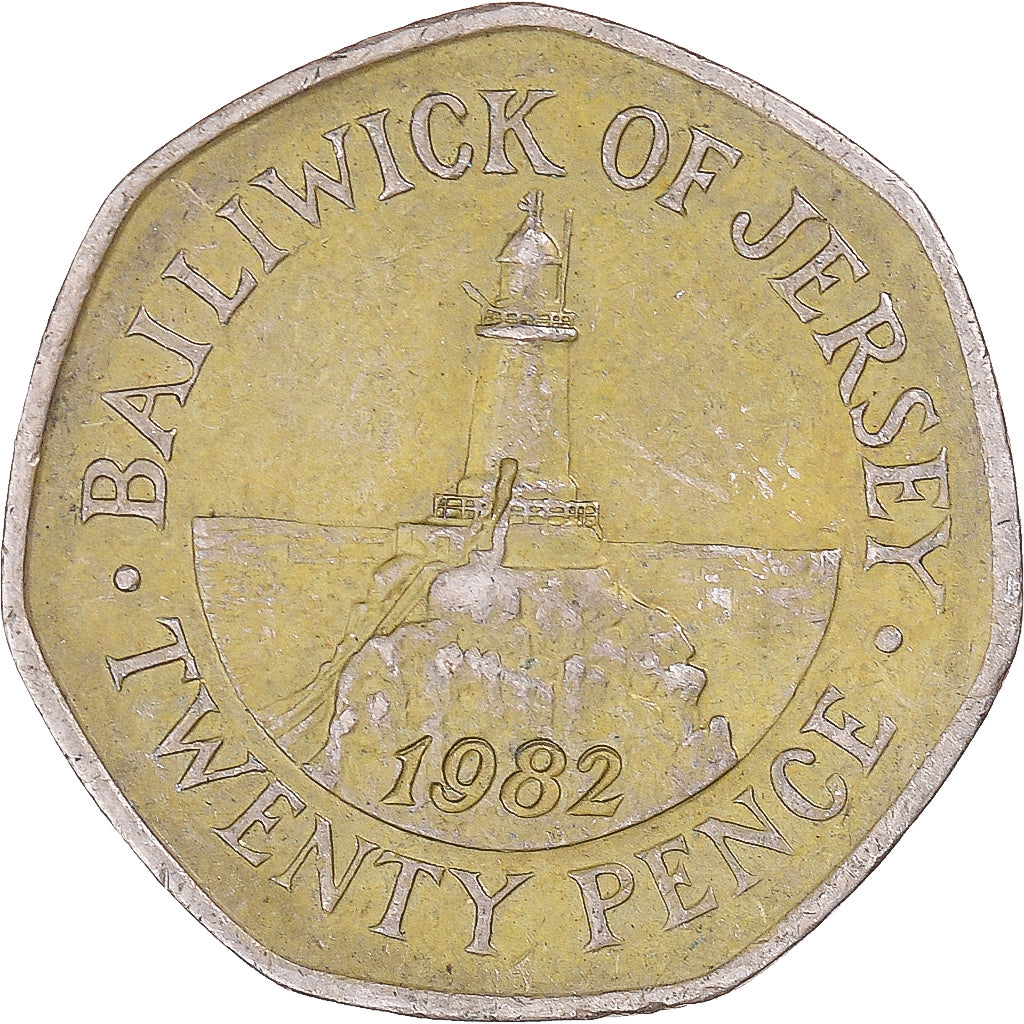 Münze, Jersey, 20 Pence, 1982