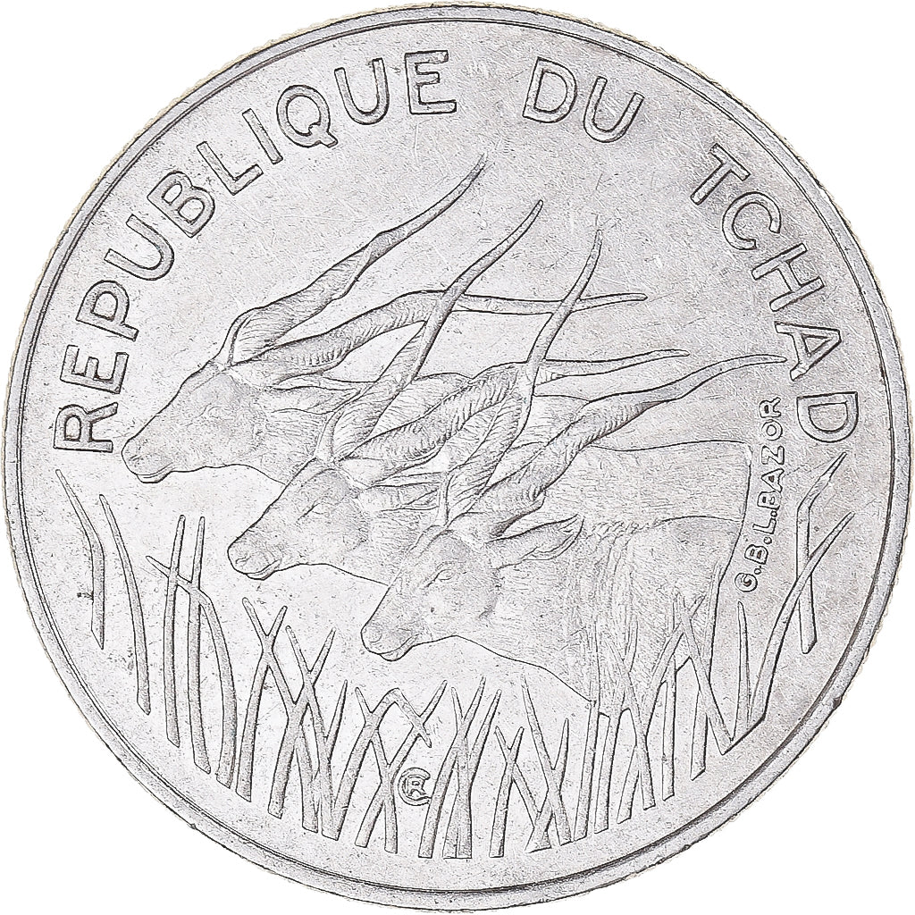 Moneta, Ciad, 100 Francs, 1985