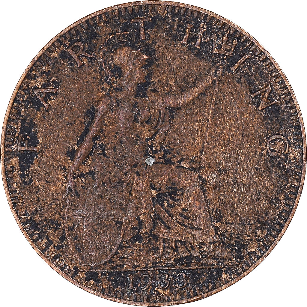 Coin, Great Britain, Farthing, 1933