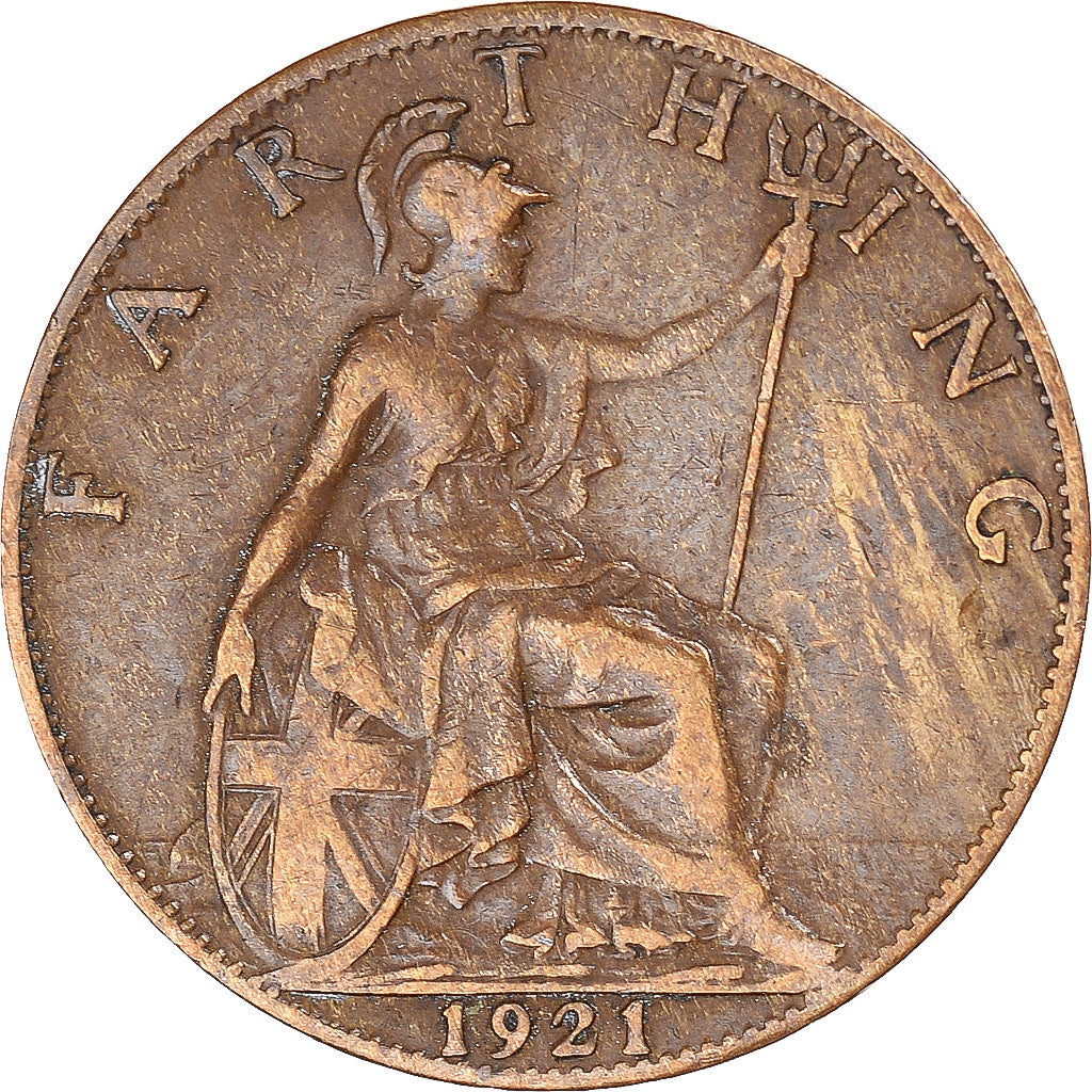 Moeda, Grã-Bretanha, Farthing, 1921