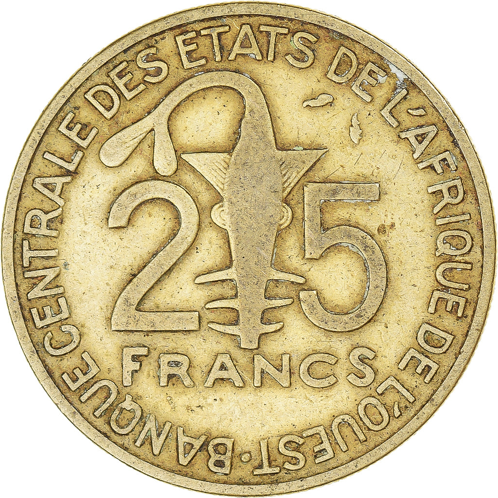 Monnaie, Communauté économique des États de l'Afrique de l'Ouest, 25 Francs