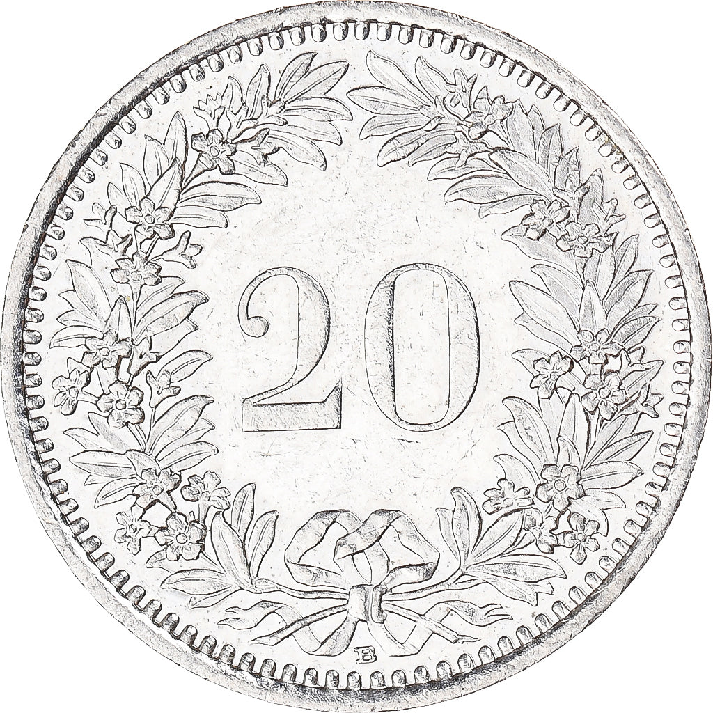 Moneta, Szwajcaria, 20 Rappen, 2002