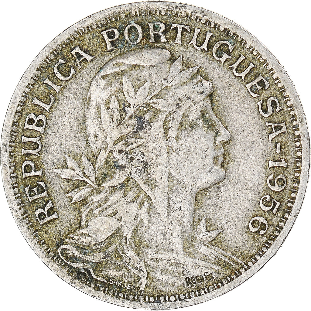 Munten, Portugal, 50 Centavos, 1956