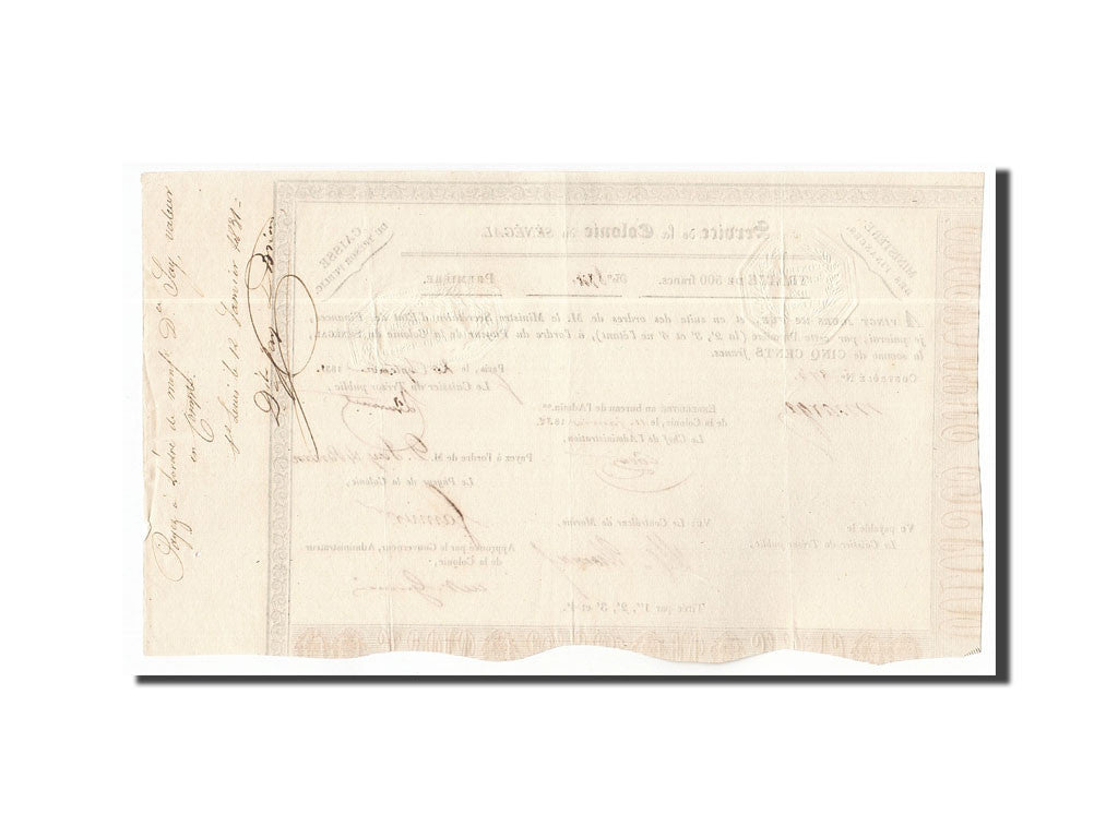 Banknote, Senegal, 500 Francs, 1831, 1831-09-20, AU(55-58)