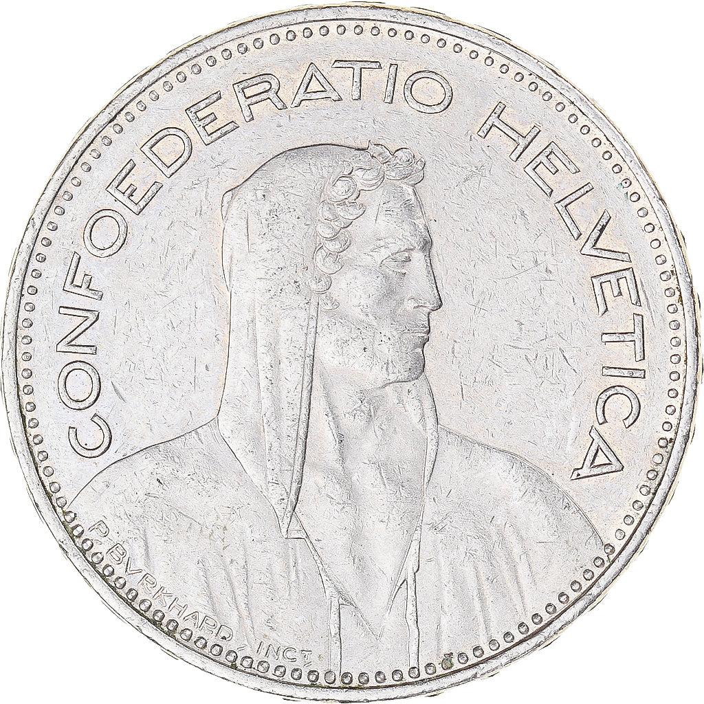 Moeda, Suíça, 5 Francs, 1994