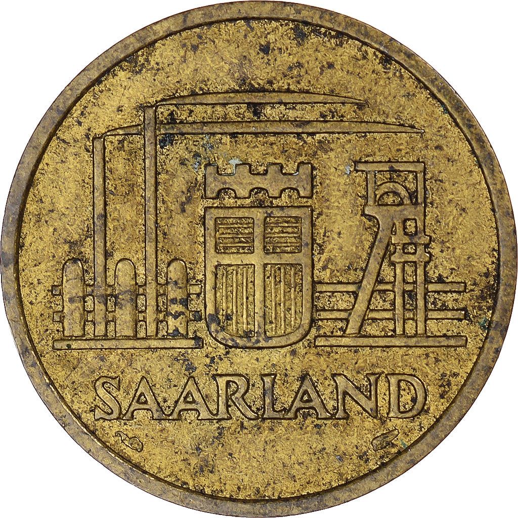 Münze, SAARLAND, 50 Franken, 1954