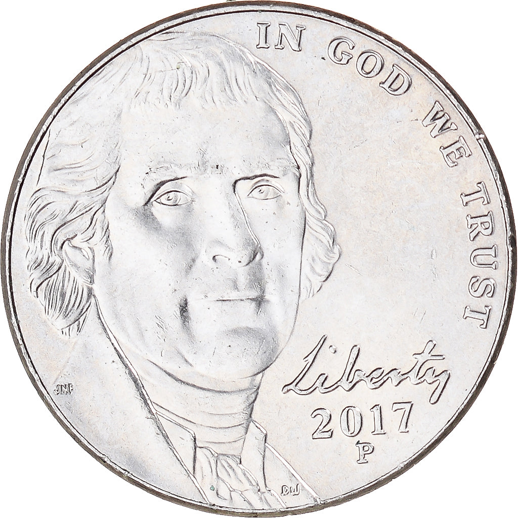 Coin, United States, 5 Cents, 2017