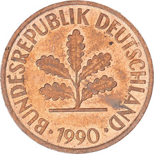 Moneta, Germania, 2 Pfennig, 1990