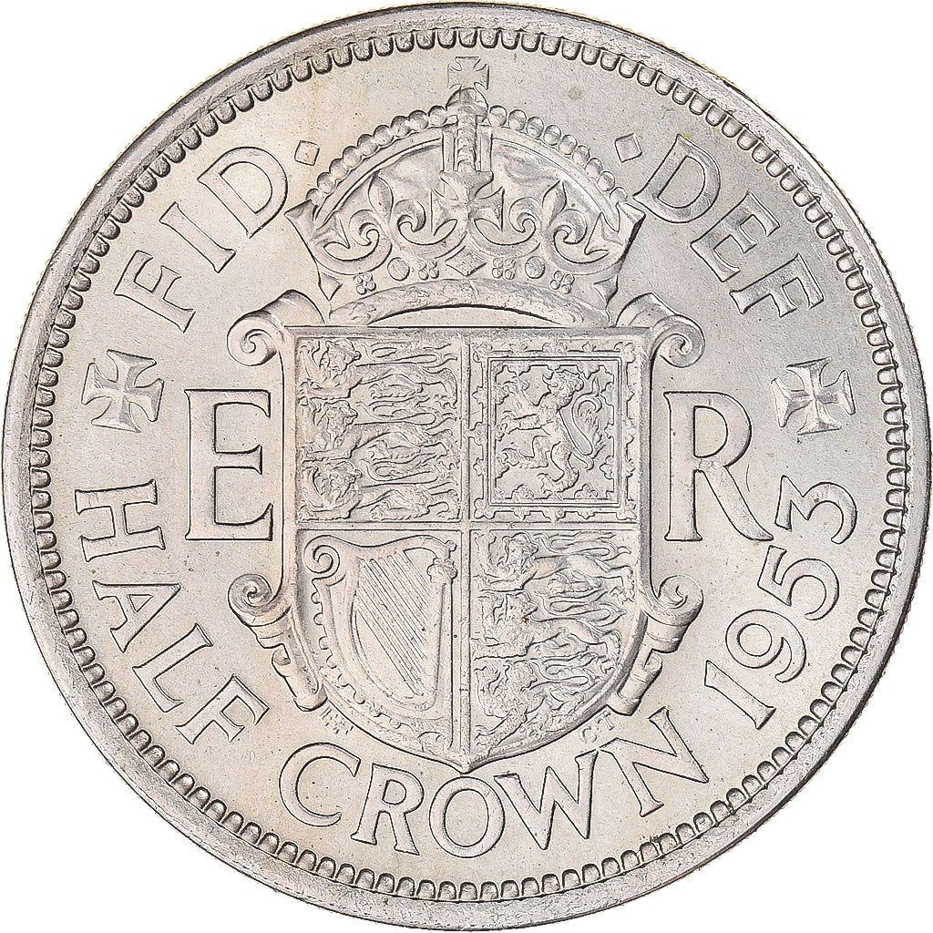 Moneta, Wielka Brytania, 1/2 Crown, 1953