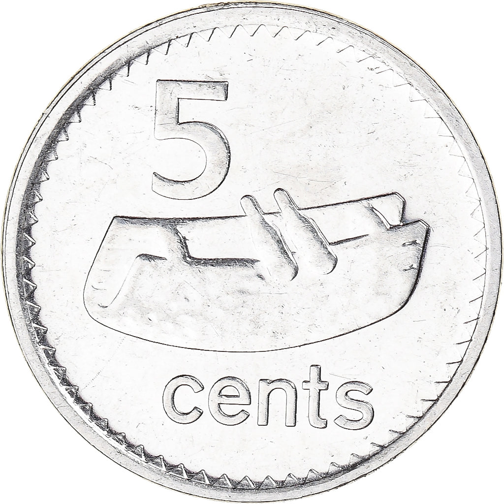 Coin, Fiji, 5 Cents, 2010
