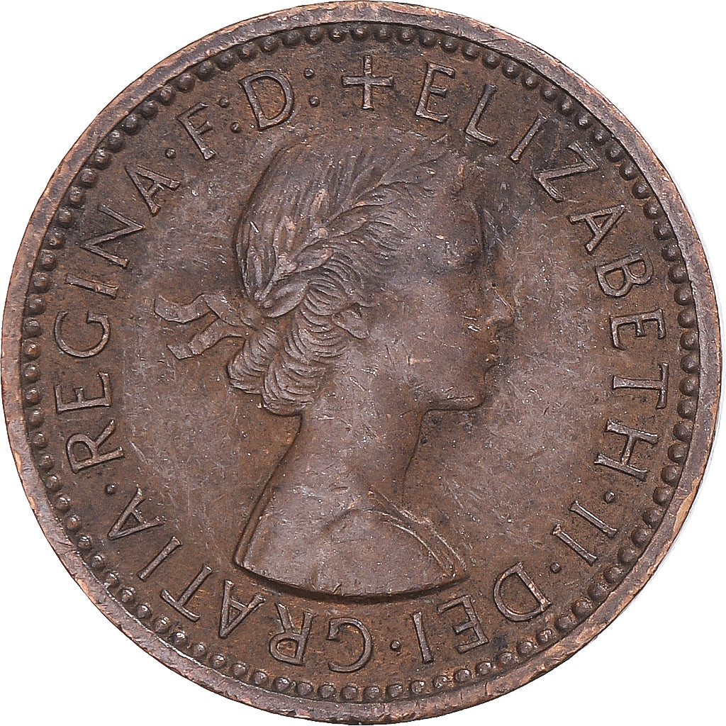 Monnaie, Grande-Bretagne, Farthing, 1955
