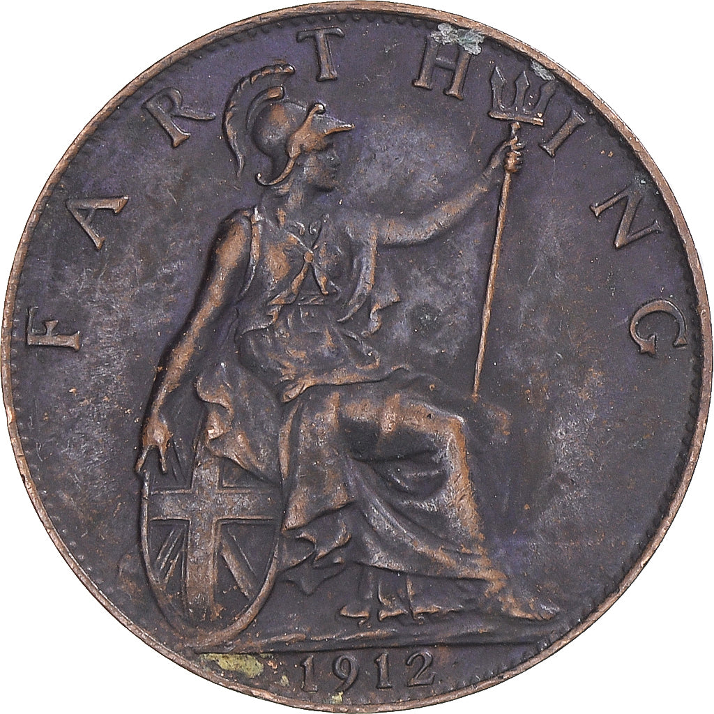Moeda, Grã-Bretanha, Farthing, 1912