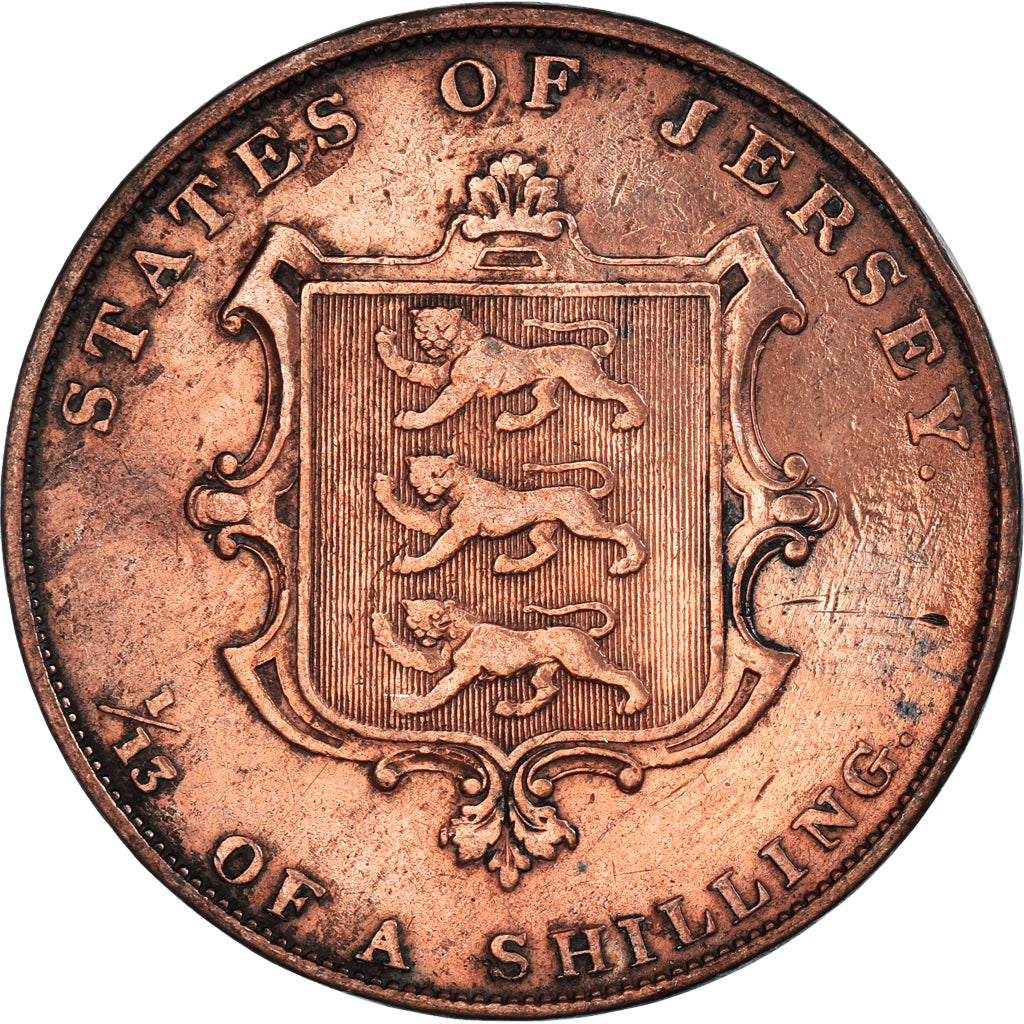 Moneta, Jersey, 1/13 Shilling, 1851