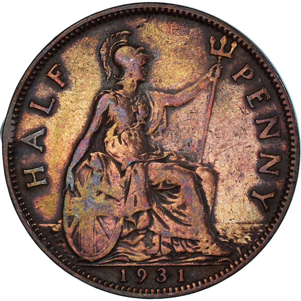 Münze, Großbritannien, 1/2 Penny, 1931