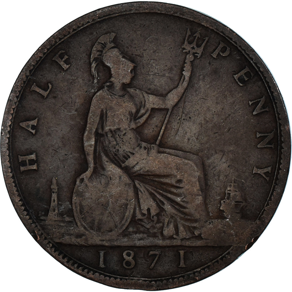 Moneta, Gran Bretagna, 1/2 Penny, 1871