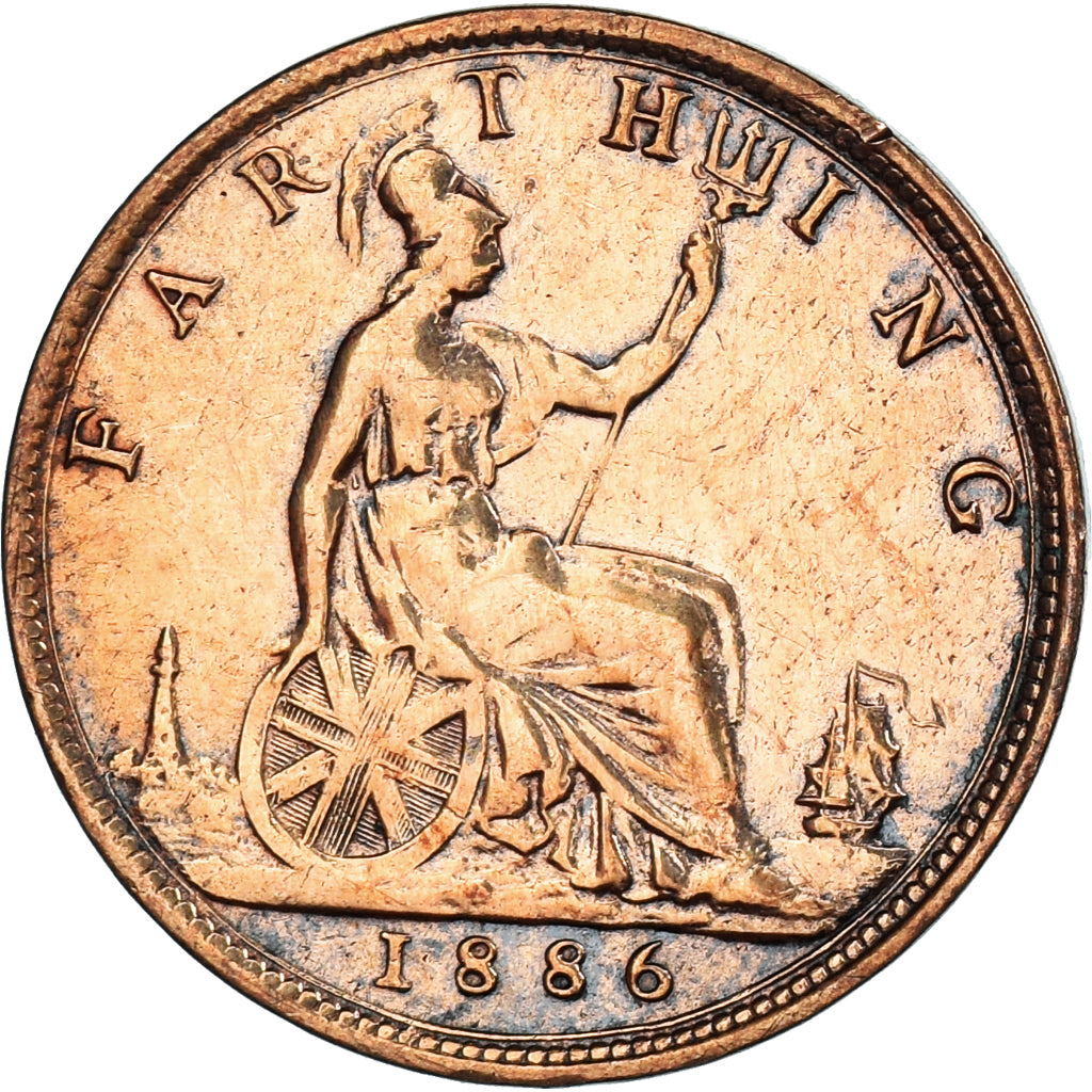 Coin, Great Britain, Farthing, 1886