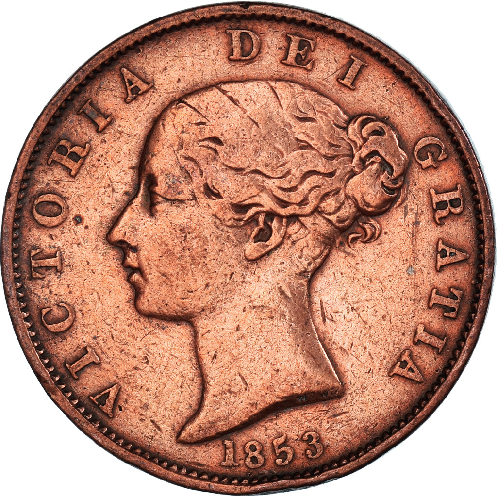 Moeda, Grã-Bretanha, Farthing, 1853