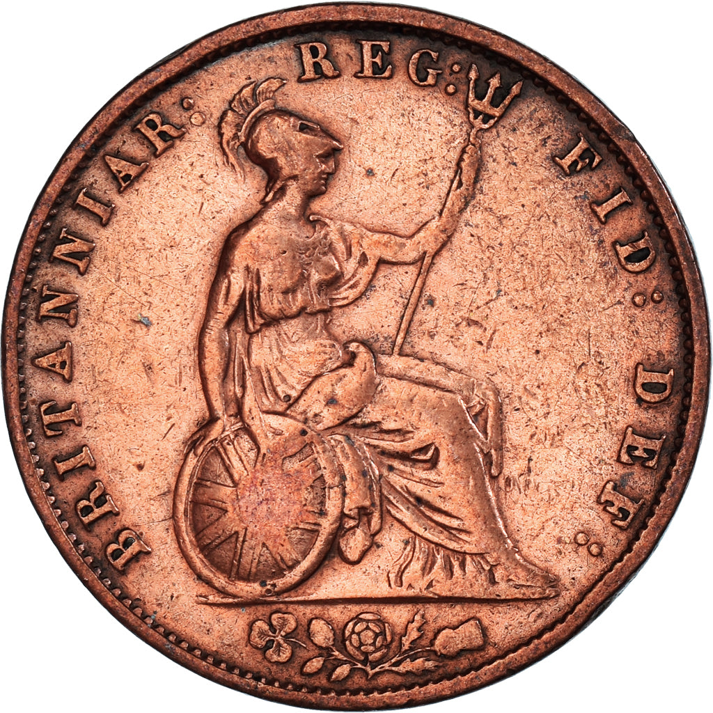 Moeda, Grã-Bretanha, Farthing, 1853