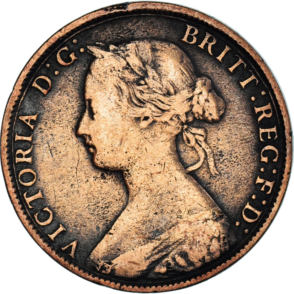 Münze, Großbritannien, 1/2 Penny, 1866