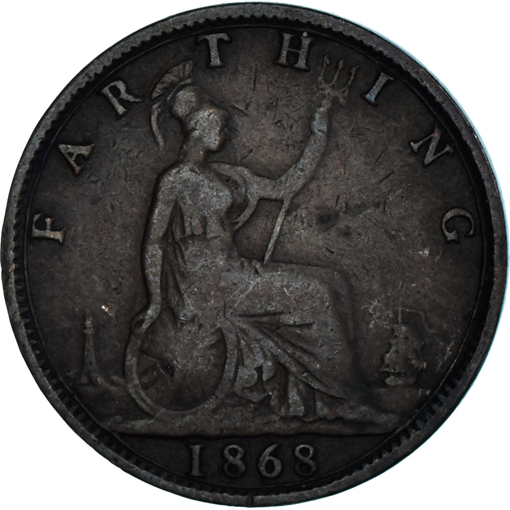 Coin, Great Britain, Farthing, 1868
