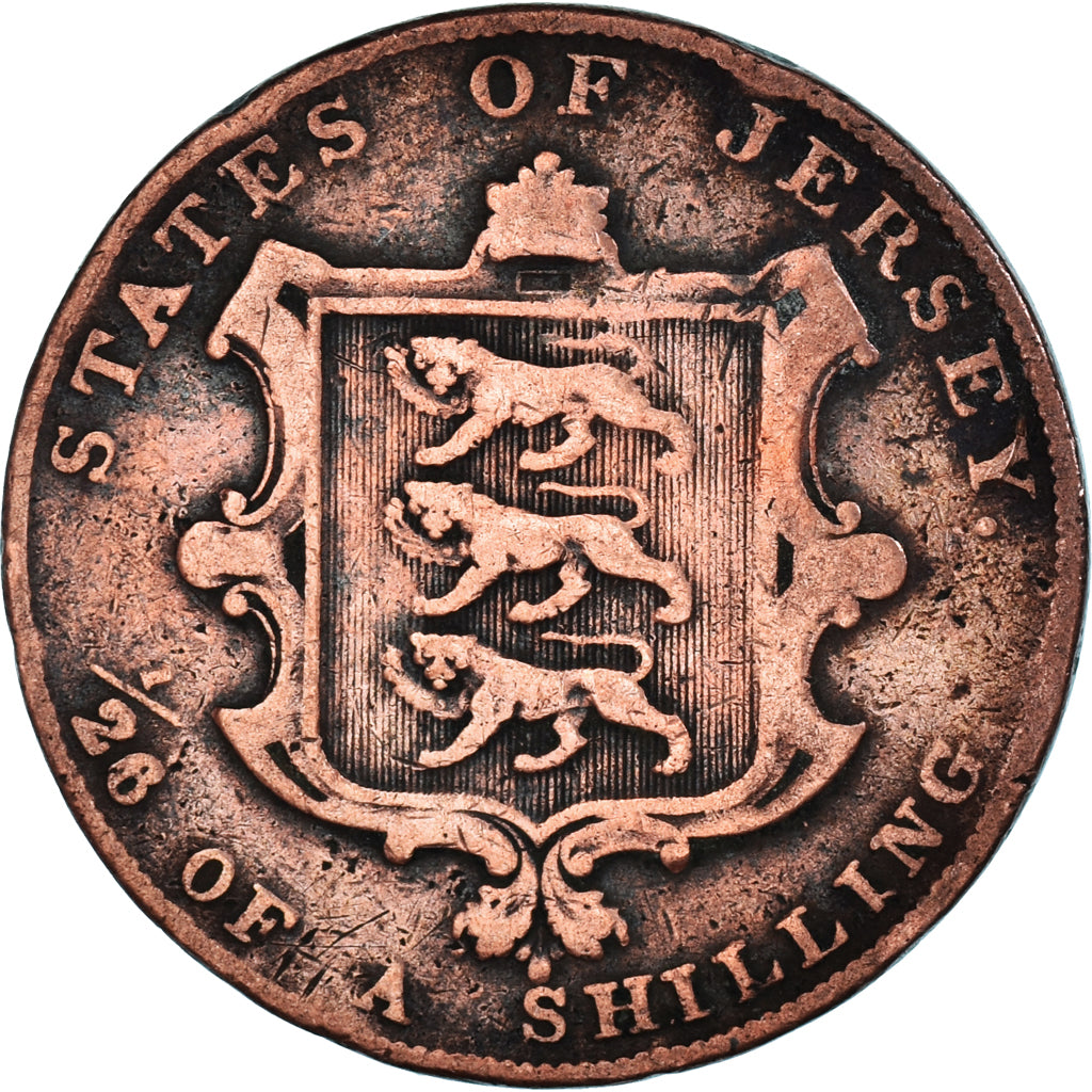 Moneta, Jersey, 1/26 Shilling, 1844
