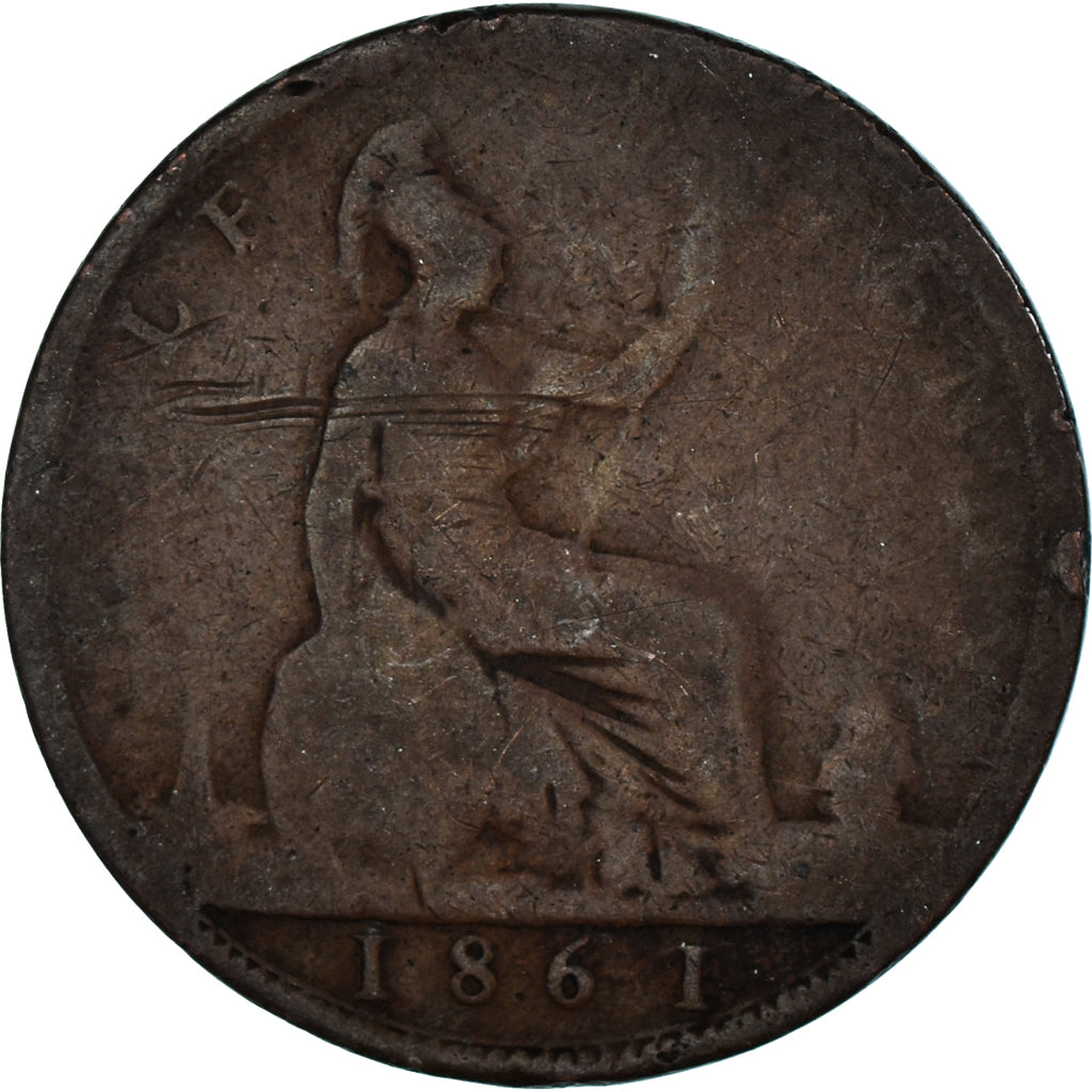 Moneta, Gran Bretagna, 1/2 Penny, 1861