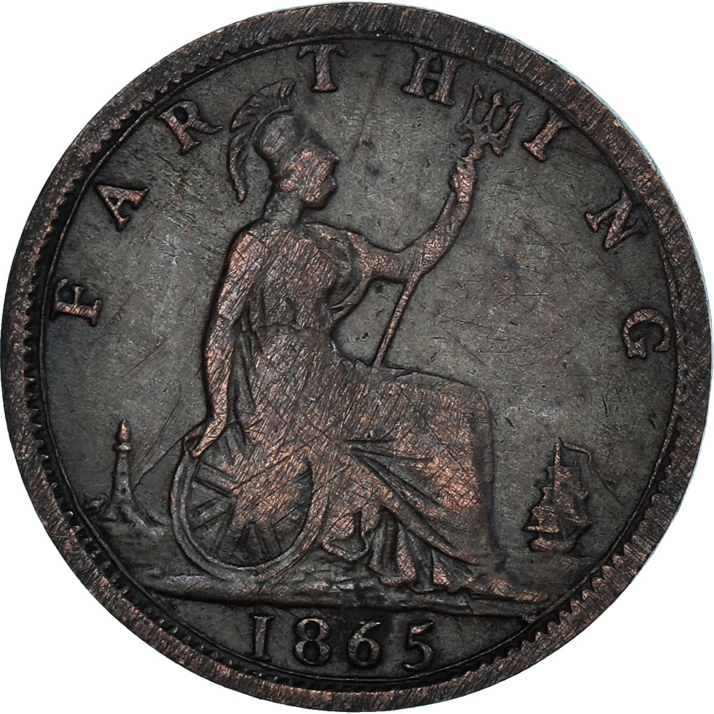 Coin, Great Britain, Farthing, 1865
