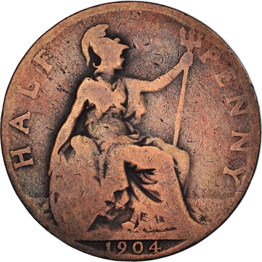 Coin, Great Britain, 1/2 Penny, 1904