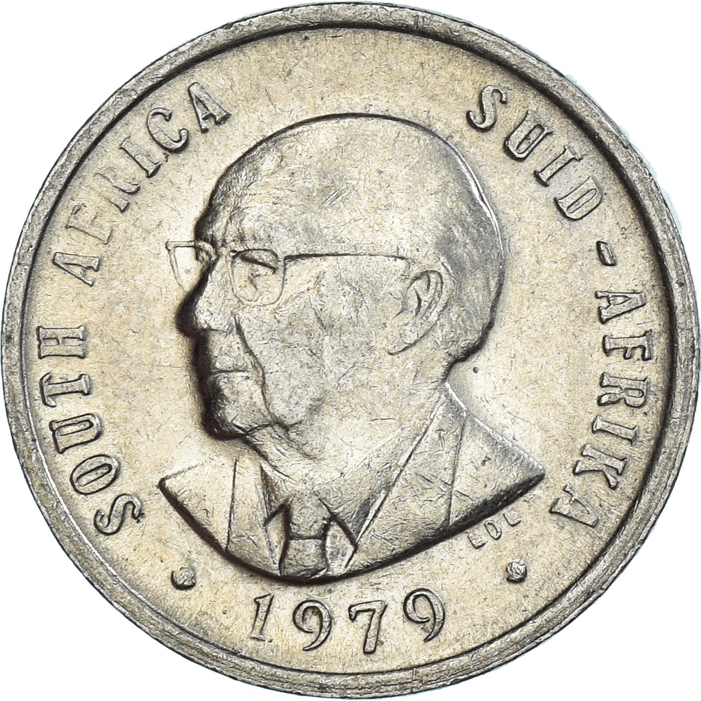 Coin, South Africa, 10 Cents, 1979