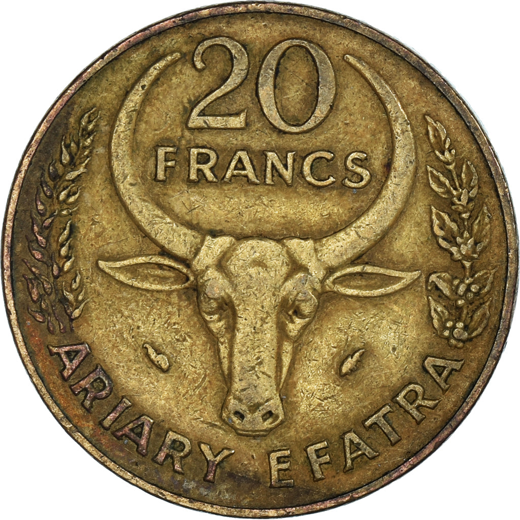 Münze, Madagascar, 20 Francs, 4 Ariary, 1981