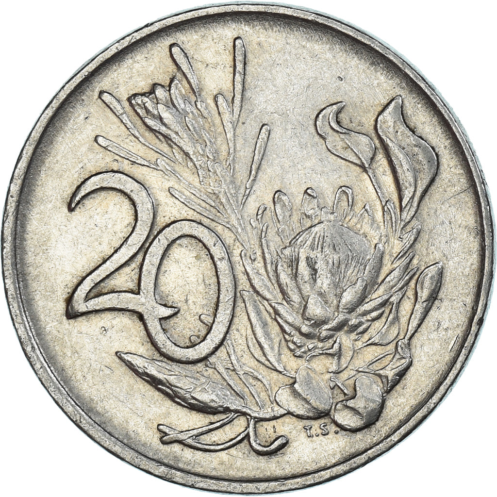 Coin, South Africa, 20 Cents, 1982