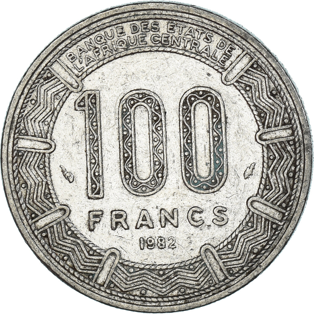Coin, Gabon, 100 Francs, 1982