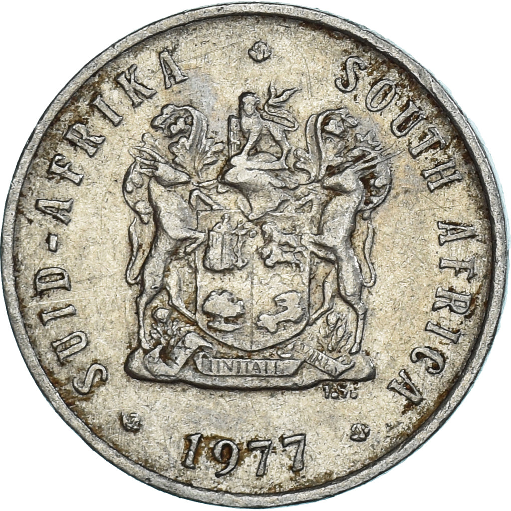 Coin, South Africa, 5 Cents, 1977
