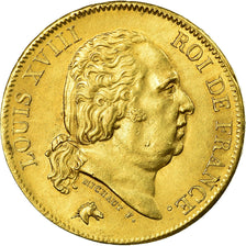 Coin, France, Louis XVIII, Louis XVIII, 40 Francs, 1818, Lille, AU(55-58), Gold