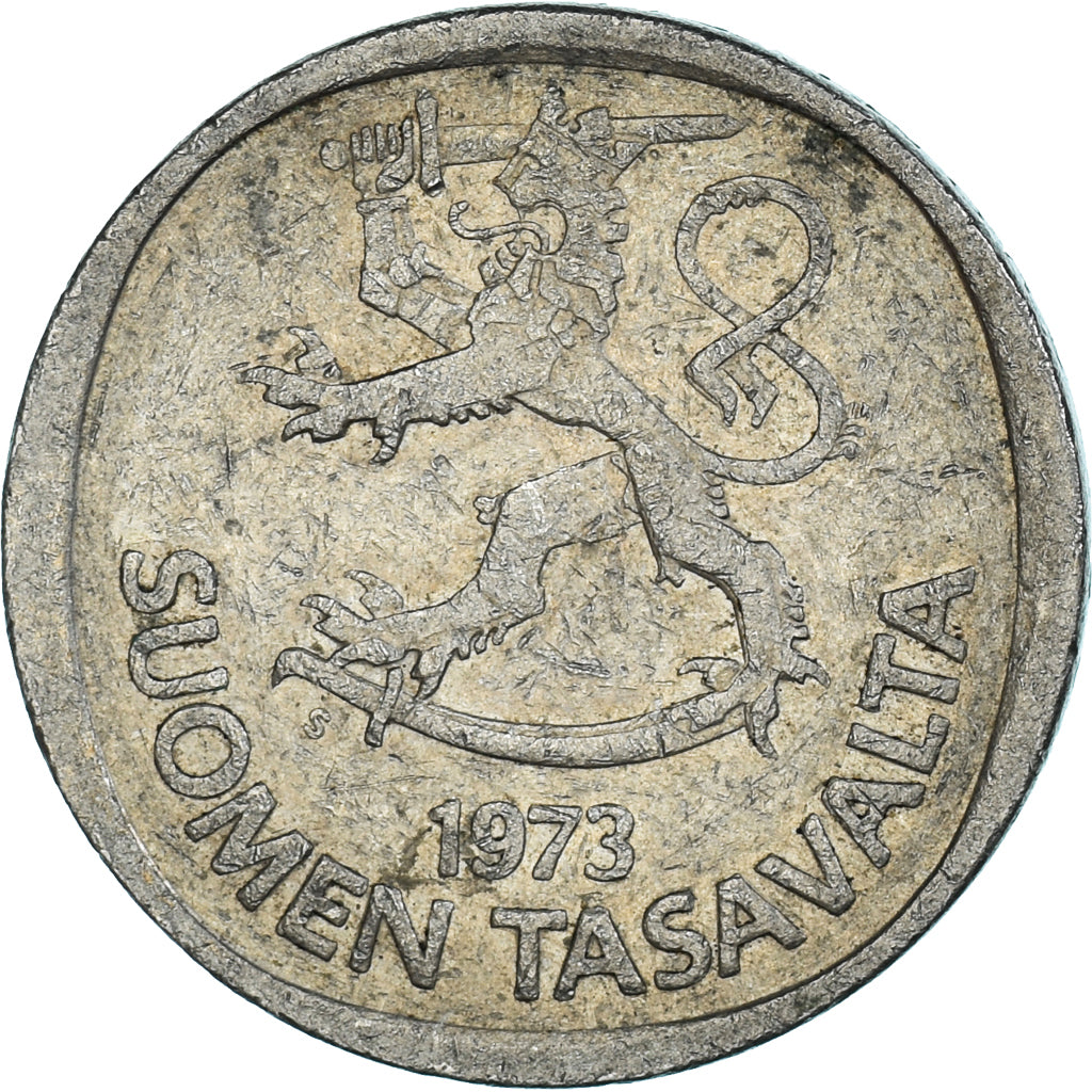 Coin, Finland, Markka, 1973
