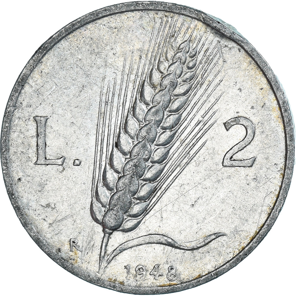 Moneta, Italia, 2 Lire, 1948
