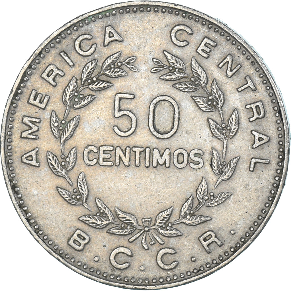 Moneta, Costa Rica, 50 Centimos, 1972