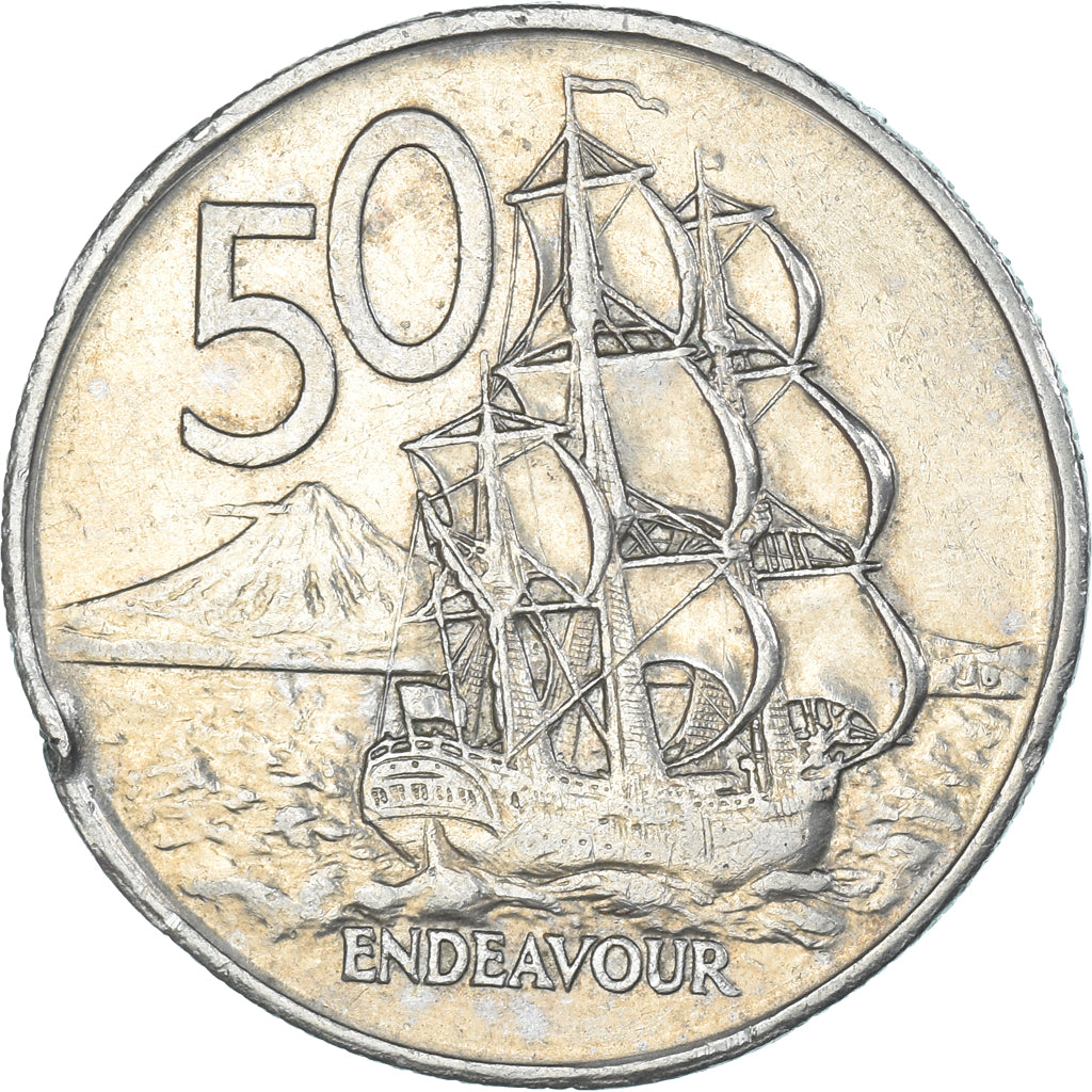 Monnaie, Nouvelle-Zélande, 50 Cents, 1976