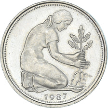 Moneta, Germania, 50 Pfennig, 1987